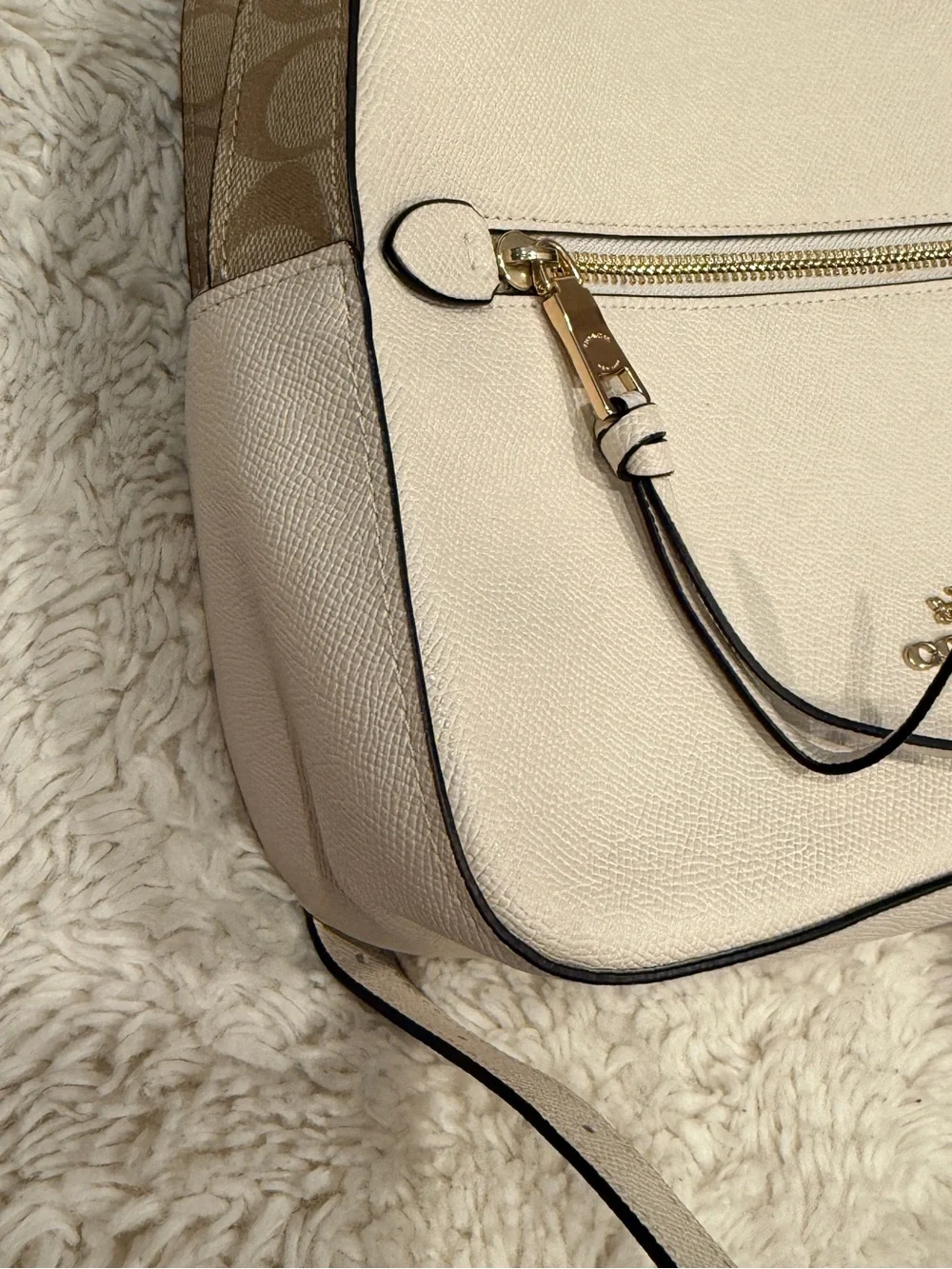 Coach Jordyn Leather Backpack with Gold Hardware